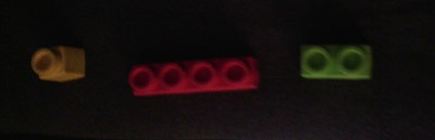 Lego parts used to teach my daughter programming